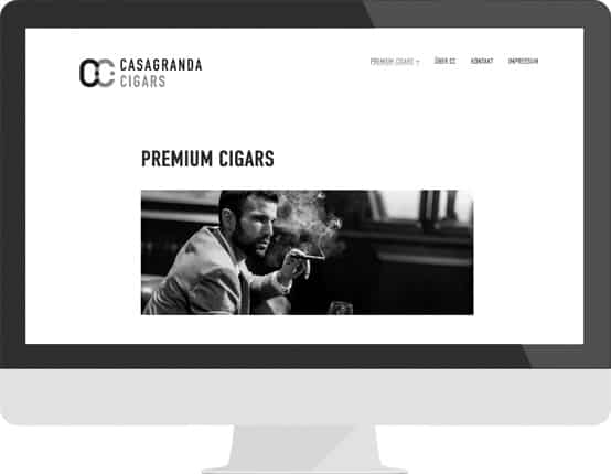 Casagranda Cigars website design