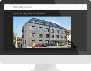 kohlergrohe architektur website design webdesign